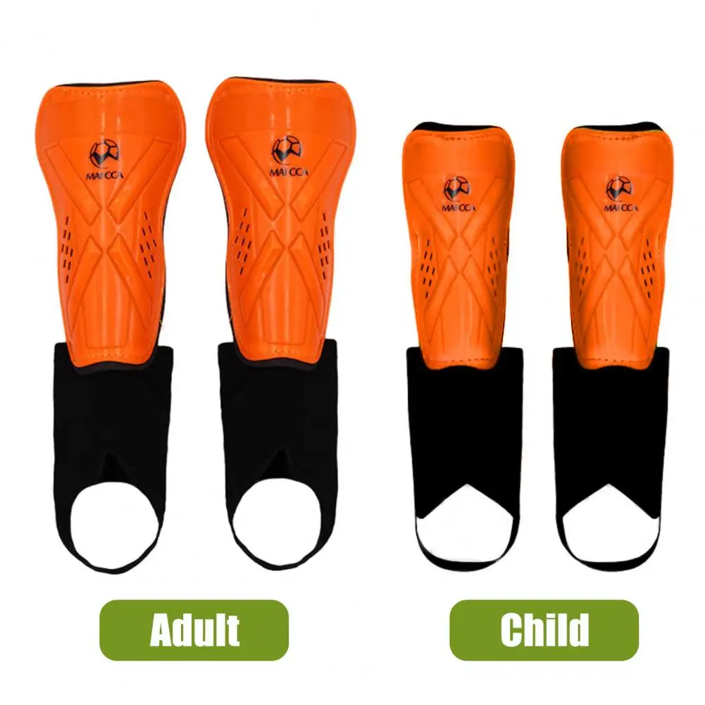 Soccer Leg Guards Shockproof Football Shin Guards for Adults Kids Impact Resistant Leg Protection with Fastening Straps