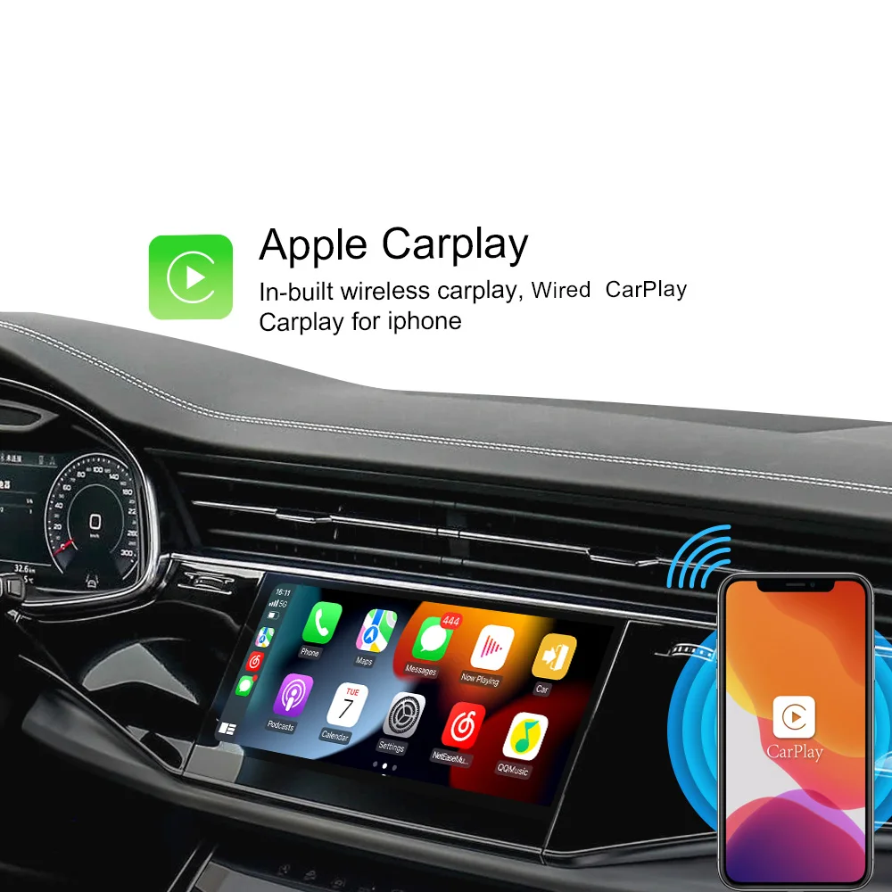 

Hualingan 128G Android Box For AUDI Q7 (4M) (2020-PRESENT) MIB3 10.1-inch Touchscreen Apple CarPlay Android Auto