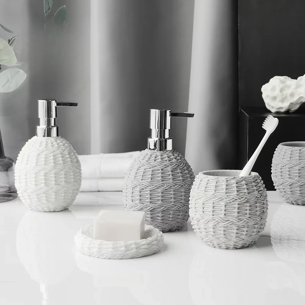 DecoTalk Nordic ins Sanitary Wash Kit Bathroom Supplies Kit Model Room Wash Desk Ornament Accessories