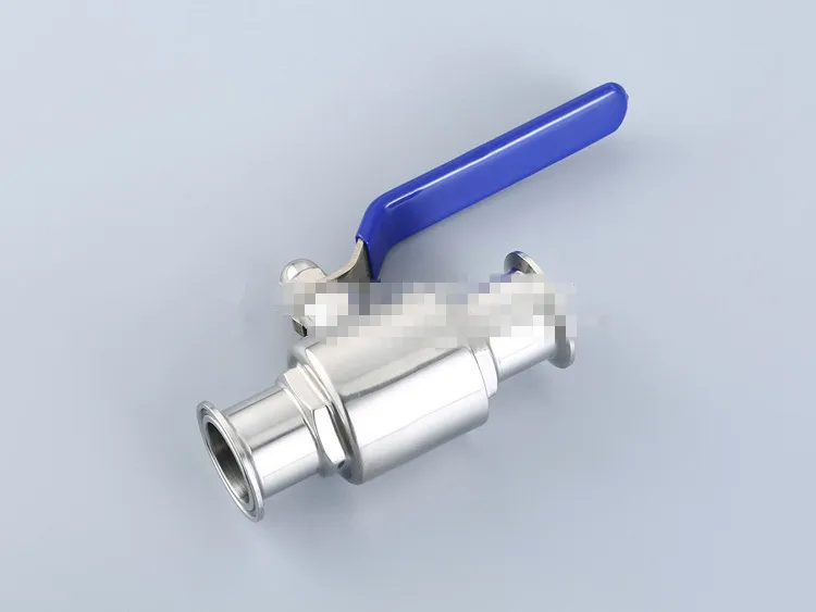 1PCS 38MM-1 1/2" Sanitary Full Port Ball Valve Clamp Type Ferrule SS304