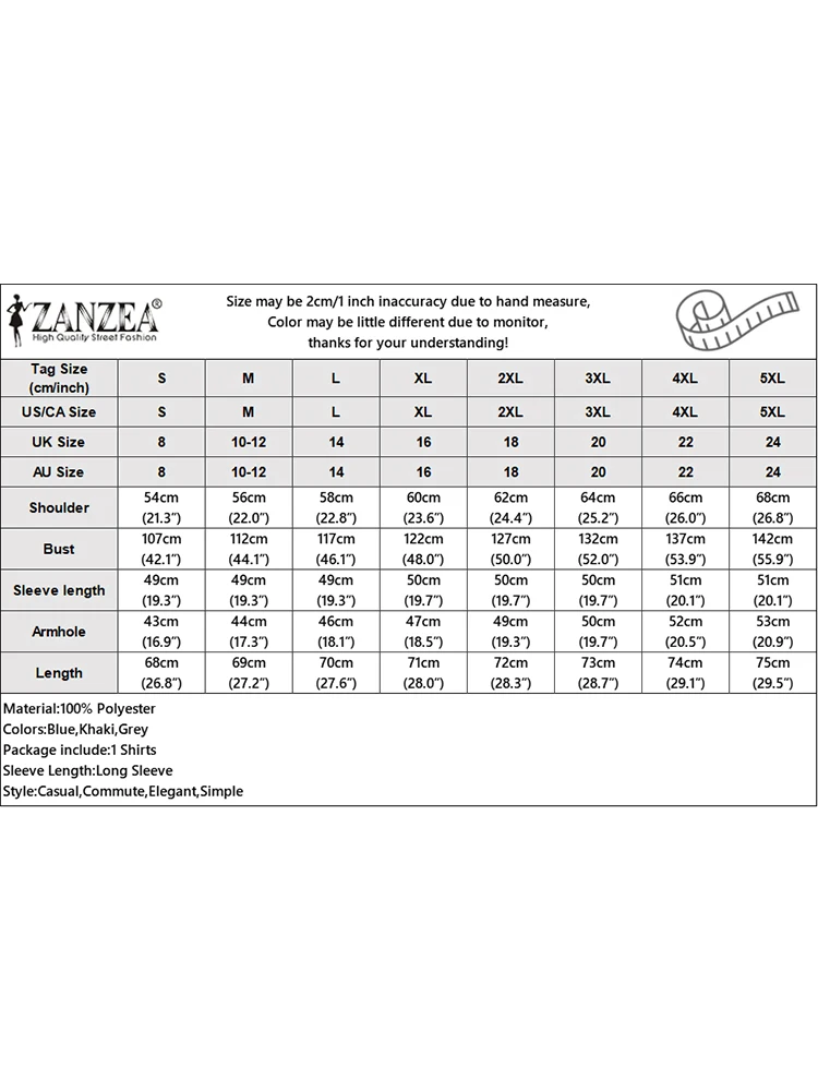 ZANZEA Autumn Fashion Muslim Blouse Woman Long Sleeve Lapel Neck Shirt Casual Party Tunic Tops Female Vintage Chemise Oversized