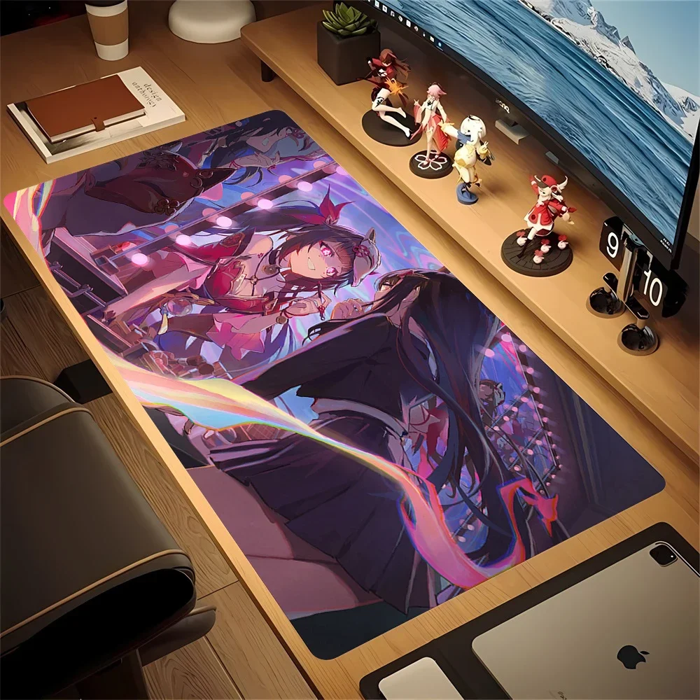 Kafka Honkai Star Rail Cute Mousepad Natural Rubber Large Gaming Mouse Pad Anime Kawaii Girl Desk Mat Size for Gameing CS GO LOL