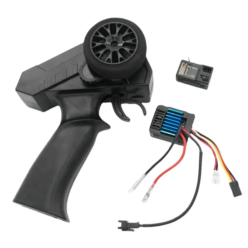 ABKN-2.4G 2 채널 원격 컨트롤러 키트 송신기 수신기 WPL MN88K RC 자동차 업그레이드 부품용 50A ESC