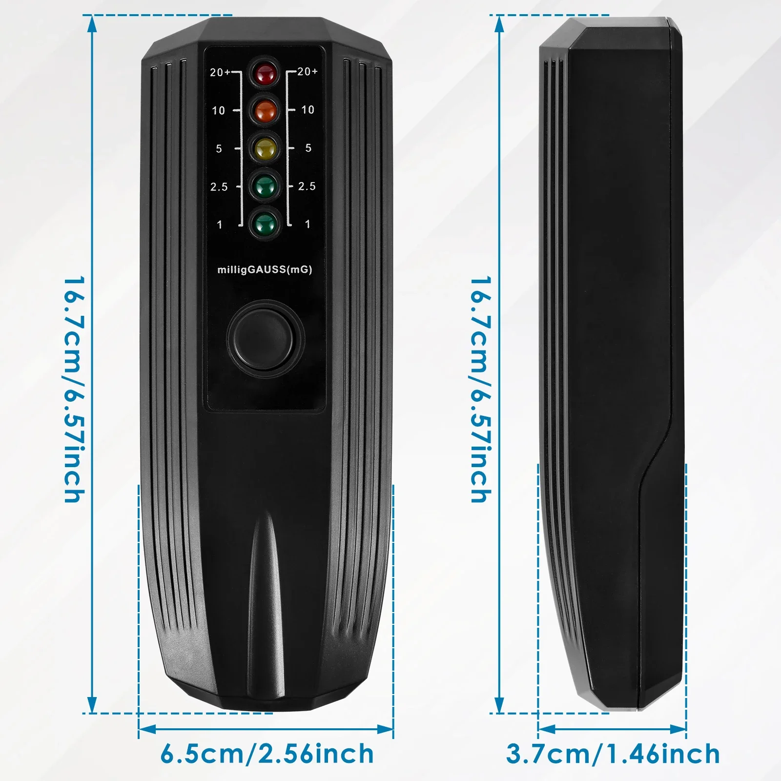 Electromagnetic Radiation Detector EMF Reader LED Light Electromagnetic Radiation Tester Battery Powered Electric EMF Detector