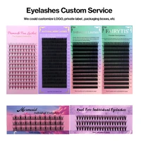 Free Design Your Own LOGO Private Label Customization Individual Eyelash Extensions Wholesale 1