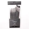 Professional Nylon Hair Wood Handle Watercolor Gouache Oil painting Face Body Paint Art Brush Set 4