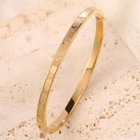 ZAKOL 5/1 pièces ensemble de bracelets en acier inoxydable incrusté de zircone scintillante pour femmes bracelets empilables mode ne se décolore pas bijoux cadeau 6