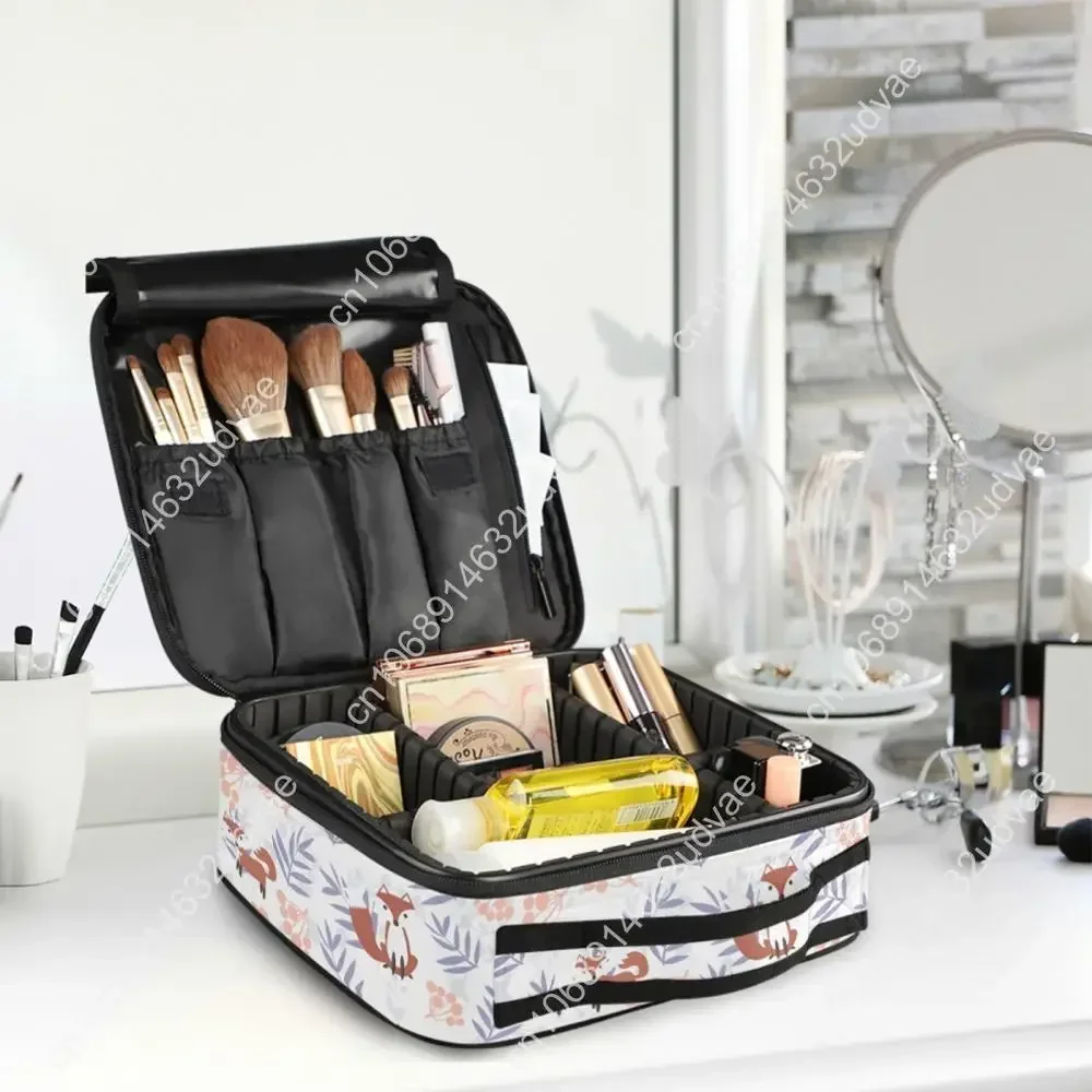 Christmas Printing Luxury Professional Cosmetic Makeup Bag Travel Organizer Case Beauty Necessary Make Up Storage Beautician Box