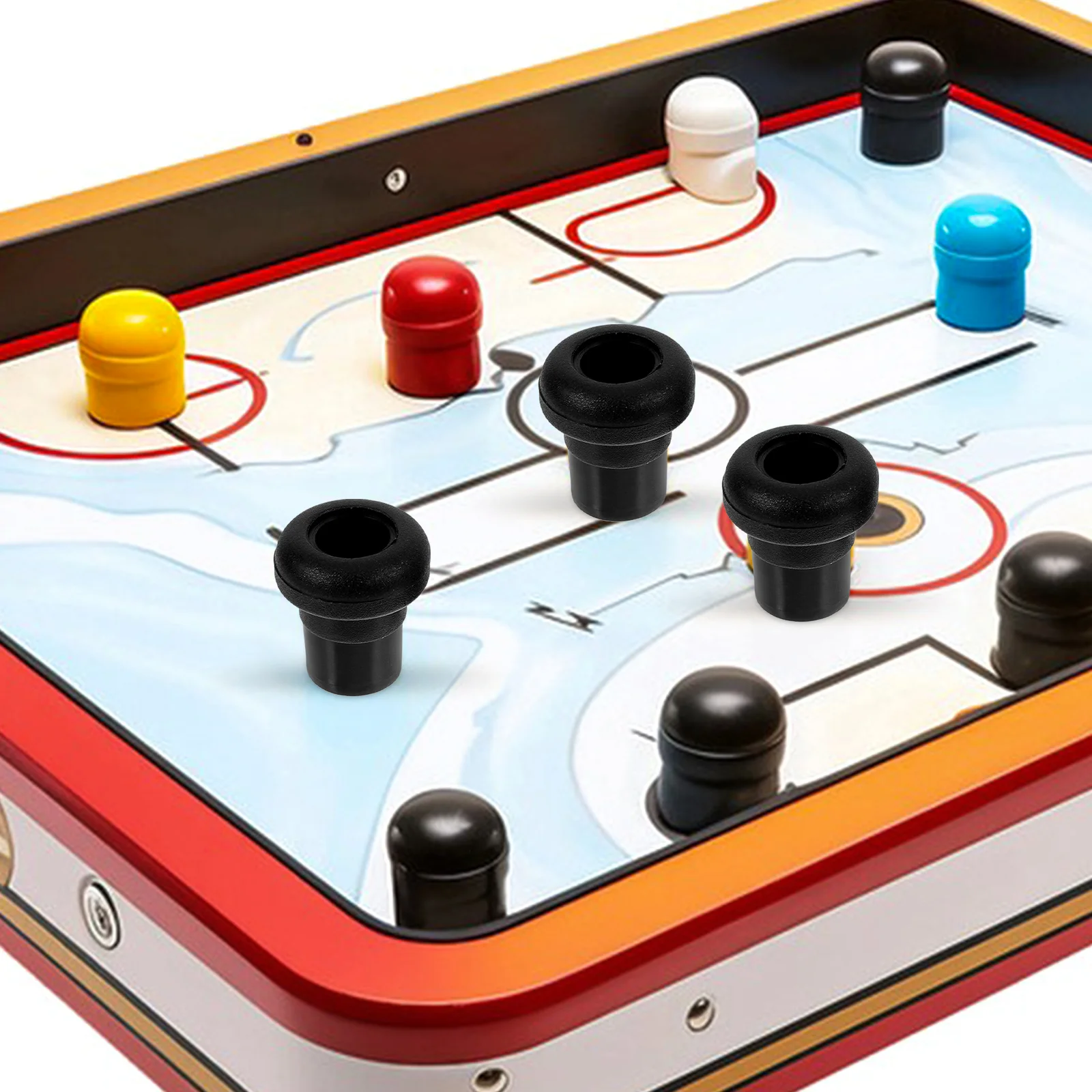 16 Pcs Parts Rod Covers End Caps Replacement Accessories Foosball Rod Football Foosball End Caps Machine Sticks