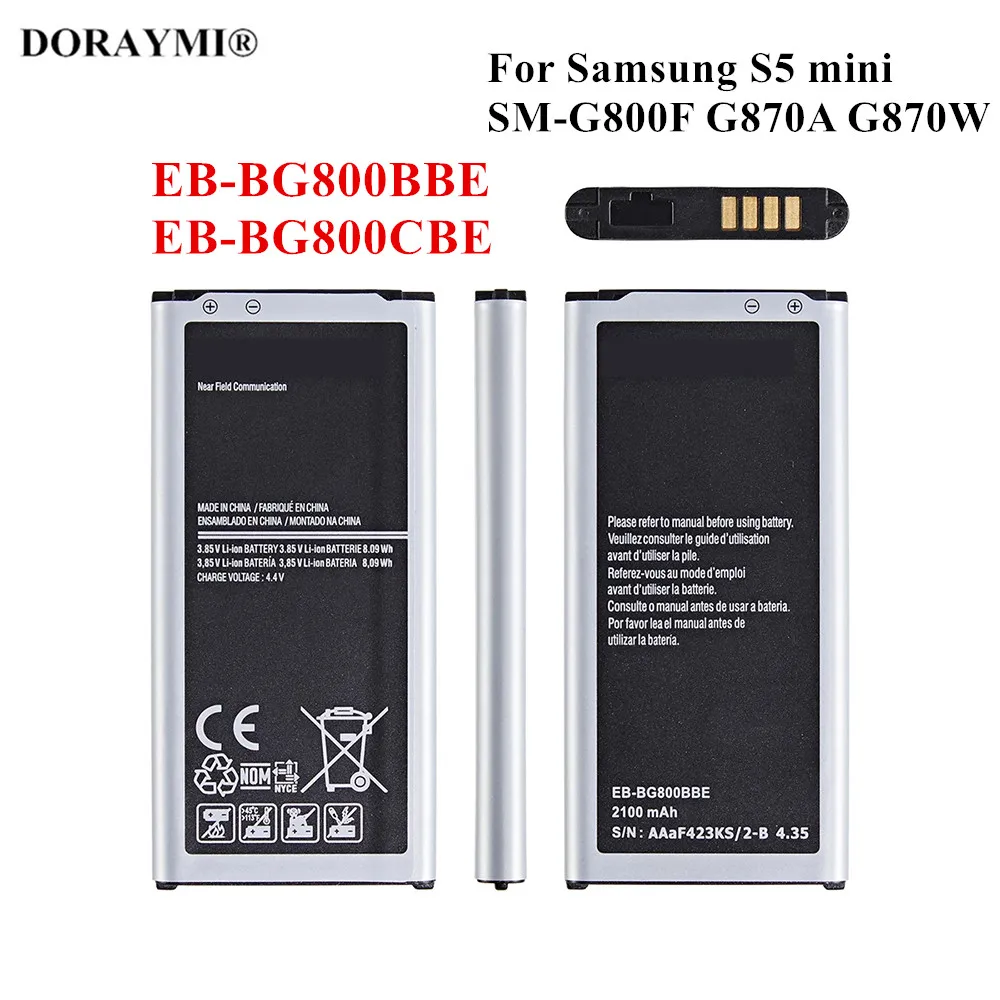 Original 2100mAh EBBG800BBE EBBG800CBE Battery For Samsung GALAXY S5