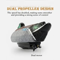 15Km/h 2.4G RC High Speed Speedboat Dual Motor Waterproof Creative Simulation Duck Model Boat Children's Toy Birthday Gift 4