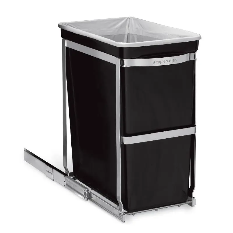 

Under Counter Pull-Out Trash Can, Heavy-Duty Steel Frame - 30L