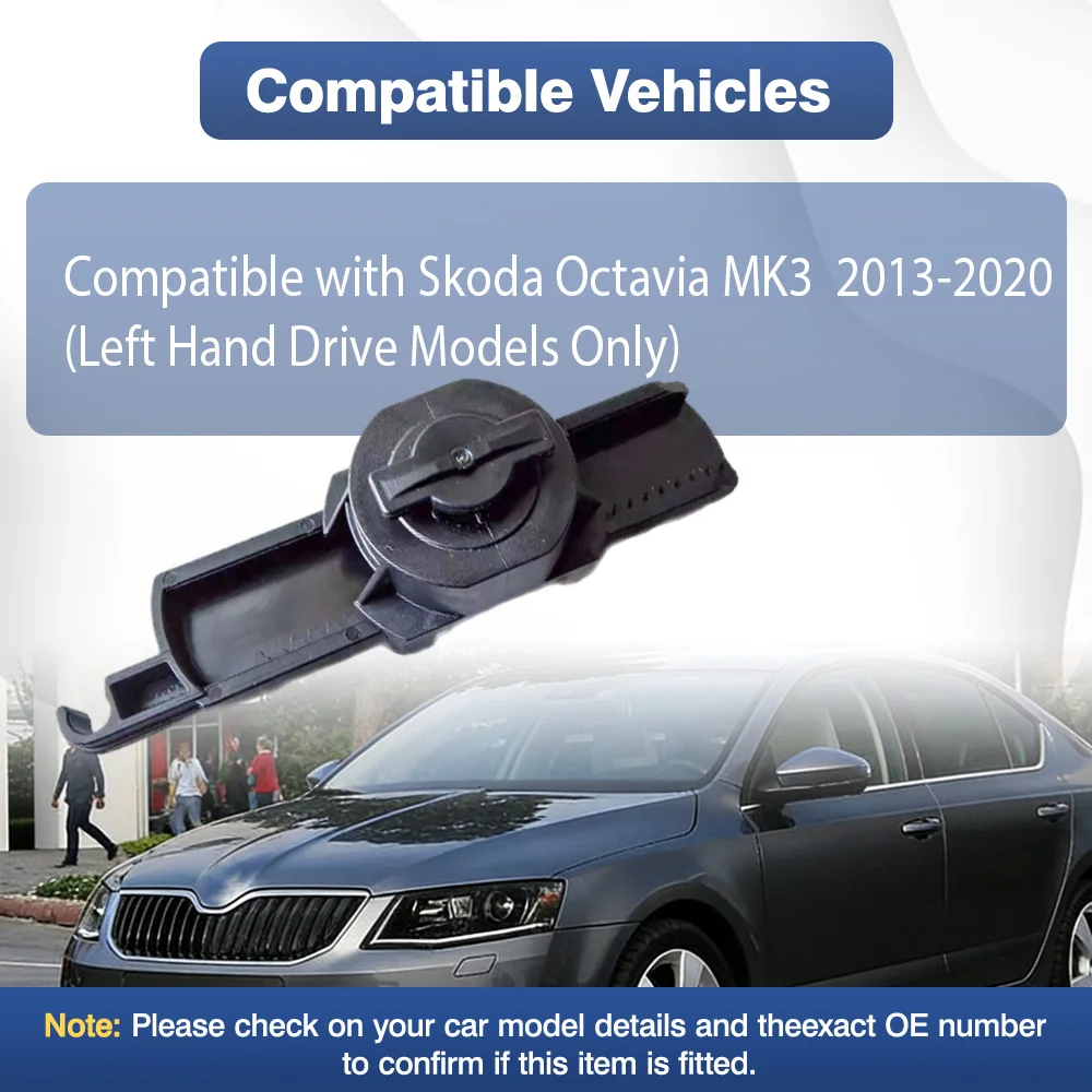 1pc LHD 블랙 오른쪽 글러브 박스 댐퍼(유체 포함) 5E1880324 Skoda Octavia MK3 2013-2020 내부 교체 부품