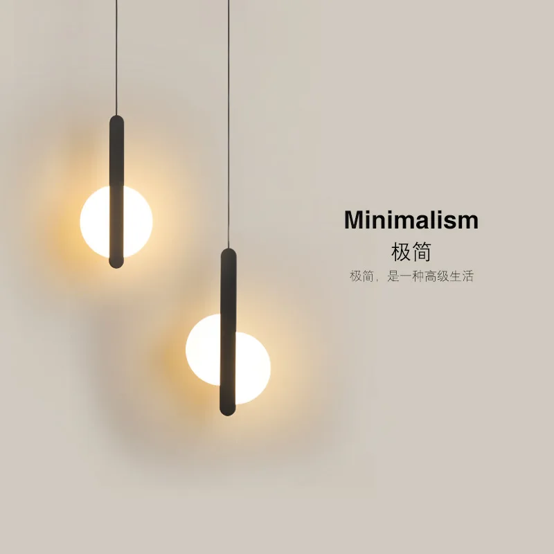 

New Sand-black Iron Art LED Pendant Lights Restaurant Bar Coffee Shop Decor Chandelier Home Study Bedroom Lighting Hanging Lamps