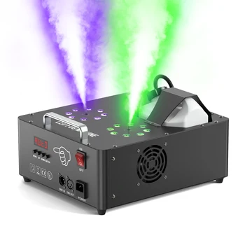 U'King 2000W Double-tube Adjustable Fog Machine 3IN1 RGB LED Colorful Stage Spray Smoke Machine for DJ Show Wedding