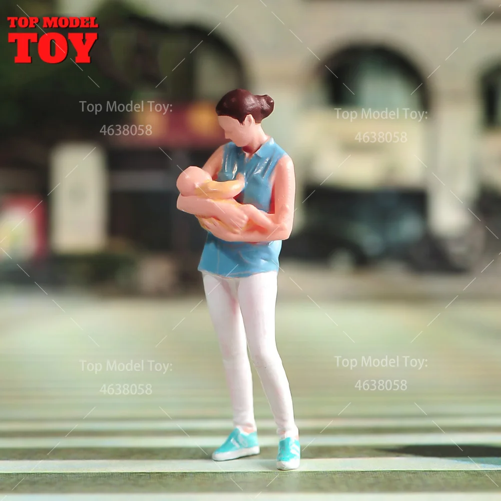 F Fityle Personnage Modèle 1:64 En Résine Peinte à La Main, Petites Personnes Pour Aménagement De Train Miniature, Projet Scolaire, Bâtiment