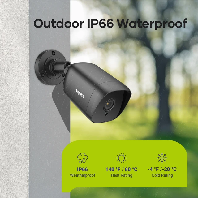 SANNCE 1080P HD 2PCS 4PCS Outdoor Bullet Weatherproof TVI Cameras Home Video Security Cameras Kit CCTV Surveillance Smart IR Kit - Image 5