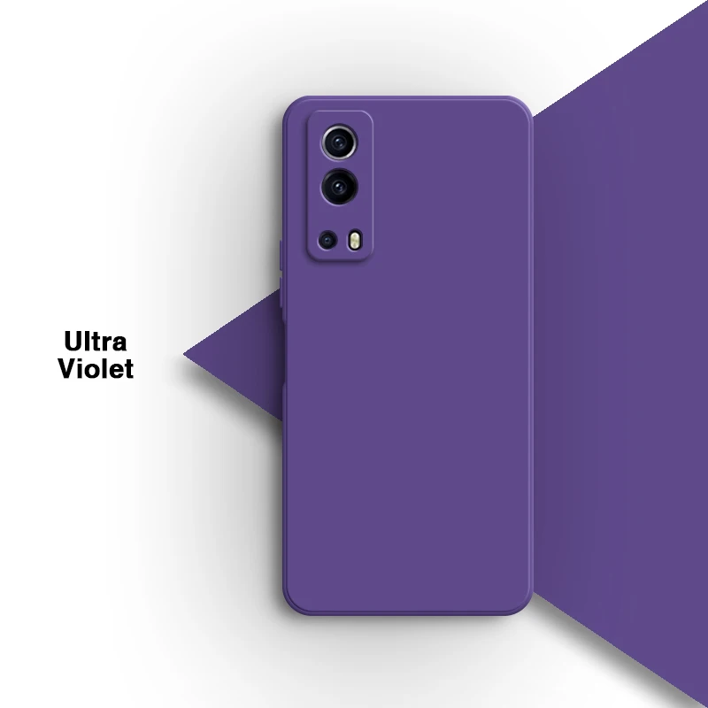 Vibrant Candy Color Soft Silicone Phone Case - Liquid Original Back Cover