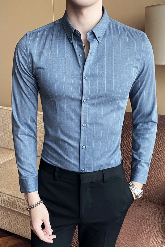 Long Sleeve Casual Shirt Slim Fit 