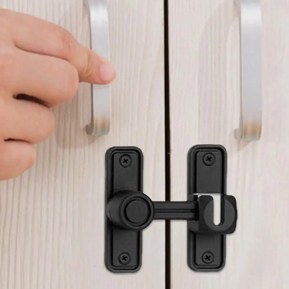 Description Picture 3 of itemSliding Barn Door Lock 90/180 Degree Heavy Duty Barn Door Latch Minimalist Barn Gate Lock Wear-resistant Hardware For Barn Door
