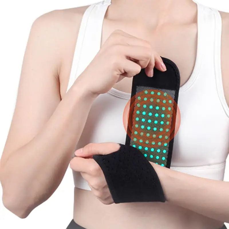 

Self-Heating Wrist Band Support Brace Wrap Heated Hand Warmer Compression Soreness Relief Wristband Sanitizer Belt