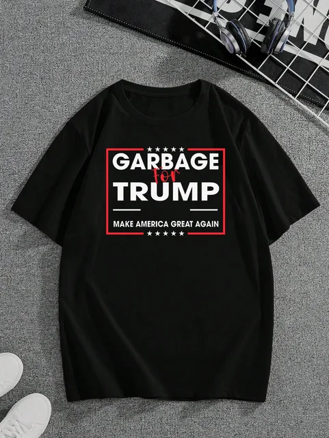 Trump‘s slogan graphic short-sleeves cotton T-shirt 1