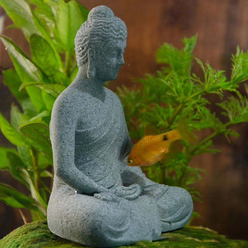 Fish Tank Ornaments Decorations Buddha Statue