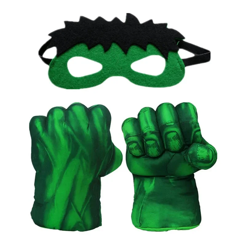 Kids Superhero Hulk Foam Gloves Role Play Costume Accessories Fist Props For Boys and Girls Holiday Party Birthday Gift
