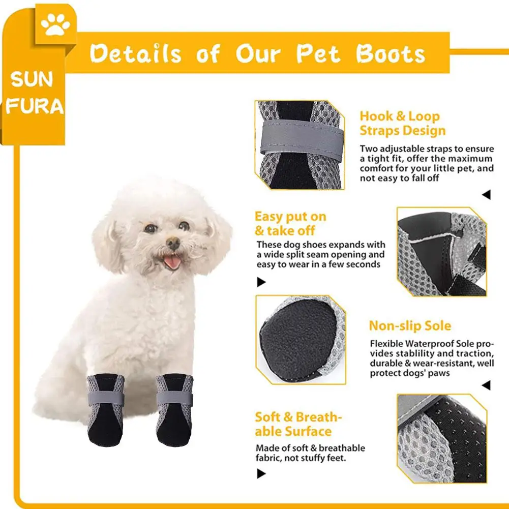 Pet Dog Shoes Waterproof Pet Dog Socks Shoes Pet Dog Supplies Dog Clothing Pet Pet Decoration Accessories Shoes S2V6