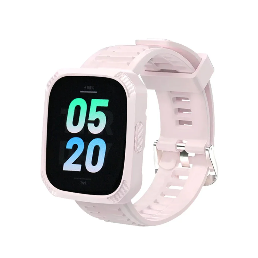Silicone Protective Case & Strap for Smartwatch - Sport Band & Cover Combo