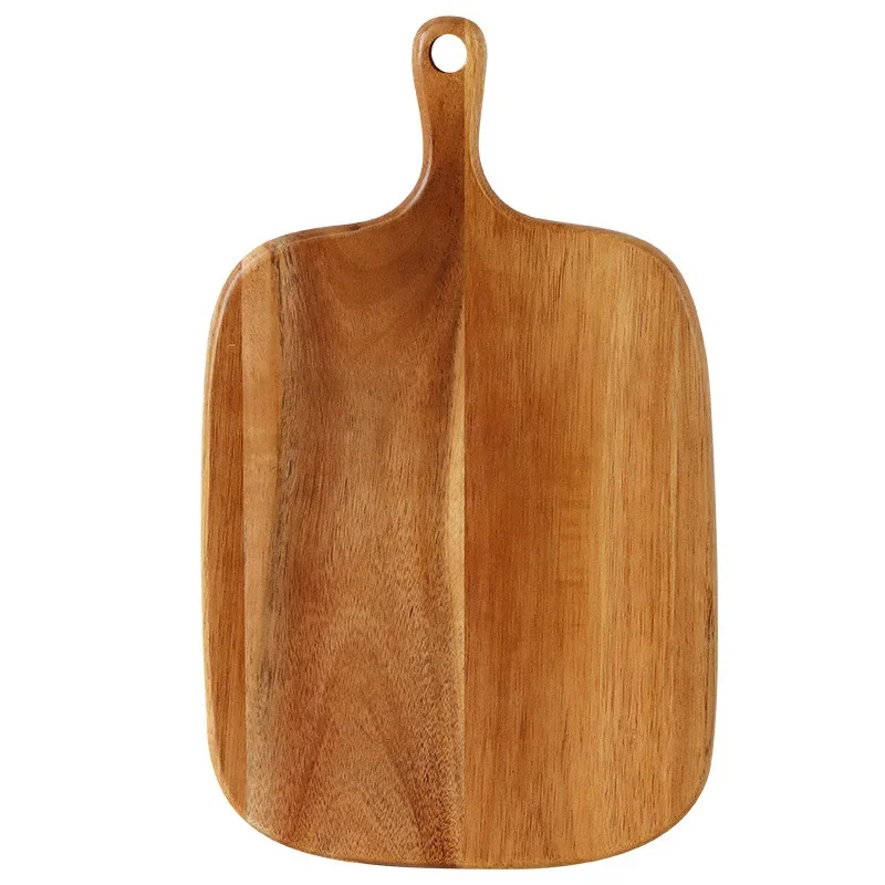 Kitchen Wooden Chopping Blocks Cutting Board Pizza Bread Fruit Sushi Tray Hangable Kitchen Tool