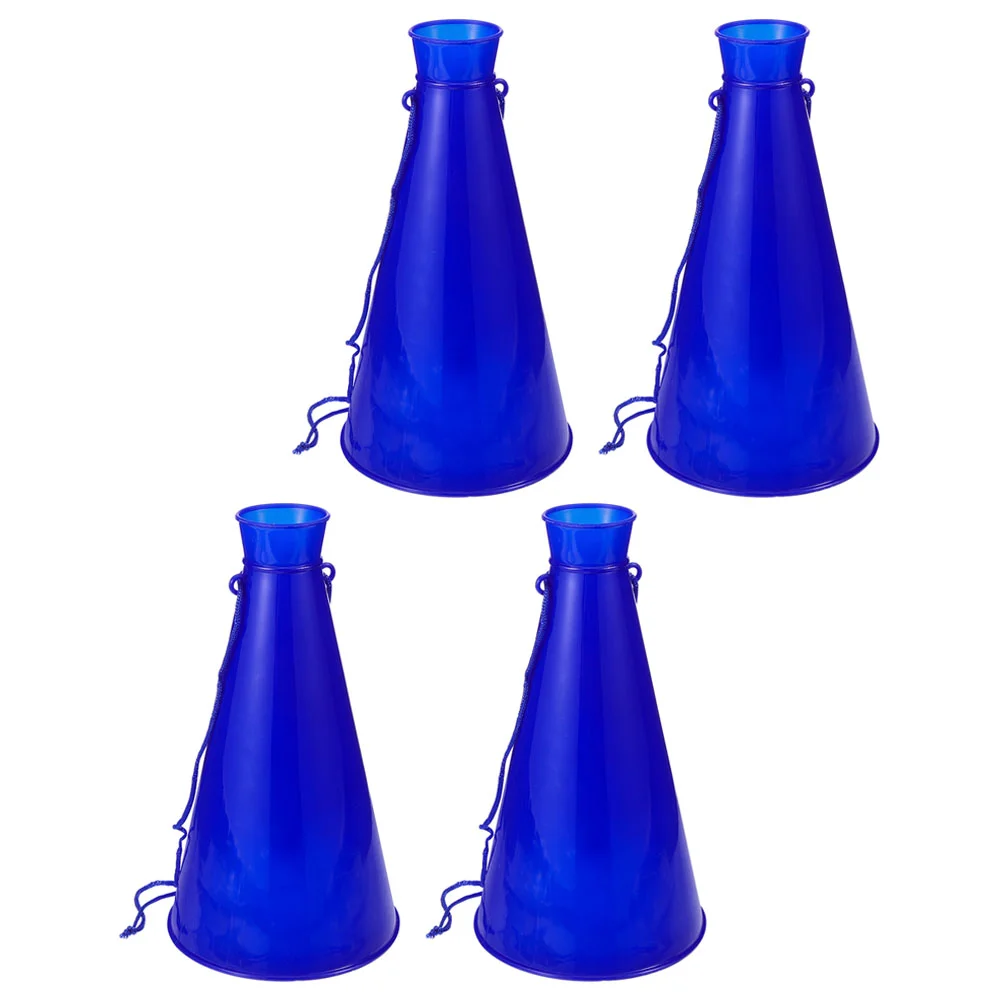 4 Pcs Cheering Megaphone Plastic Fan Horns Soccer Game Props Kids Toys Party Favors Trumpet Playthings Cheerful For
