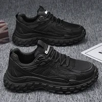 Comwarm New Design Men Casual Shoes Spring Cozy Non-Slips Shoes Waterproof Wearproof Thick Male Shoes Outdoor Work Walking Shoes 2