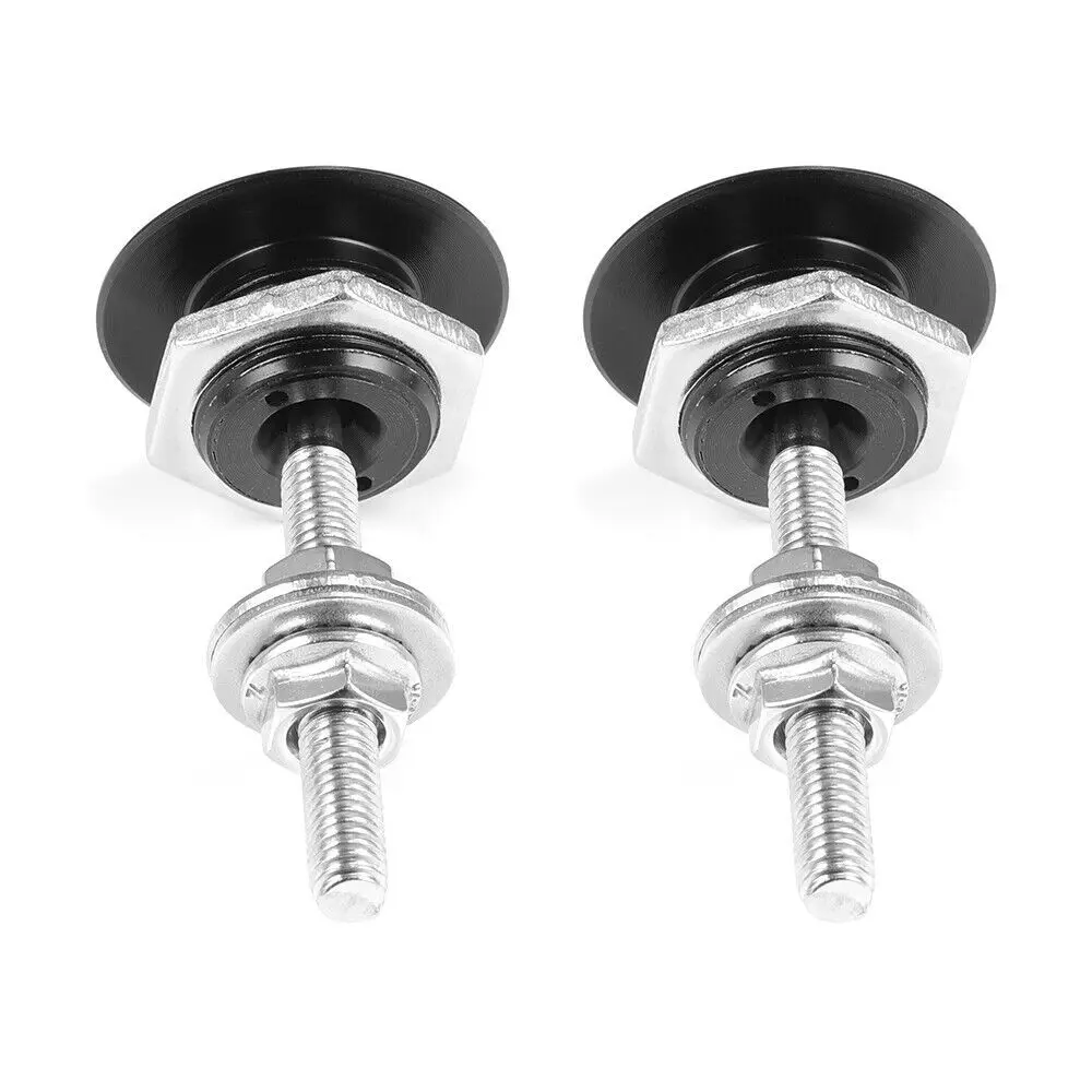 2/4pcs Universal Aluminum Push Button Billet Quick Release Racing Car Front Bumper Hood Pin Engine Lock Latch Clip Body Kit hood pins lock
