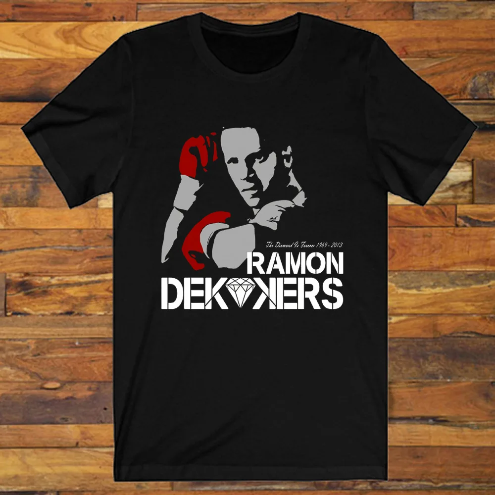 

Мужская черная футболка Ramon Dekkers The Diamond Boxing Legend