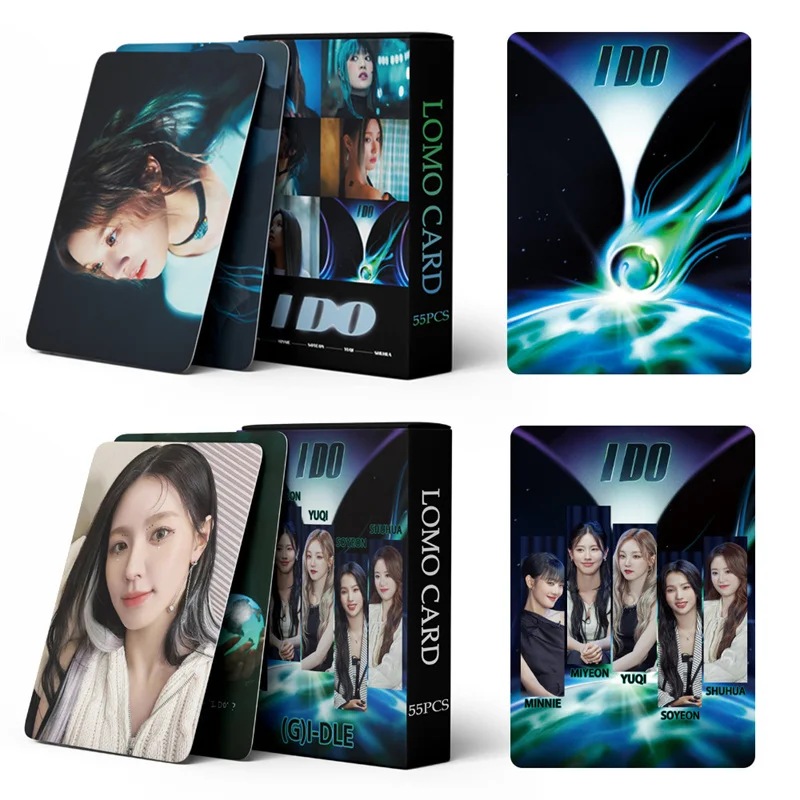 

Kpop 55pcs/set GIDLE Single I DO Small Card Album Lomo Card Minnie Song Yuqi Ye Shuhua (G)I-DLE MIYEON MINNIE Photo Card
