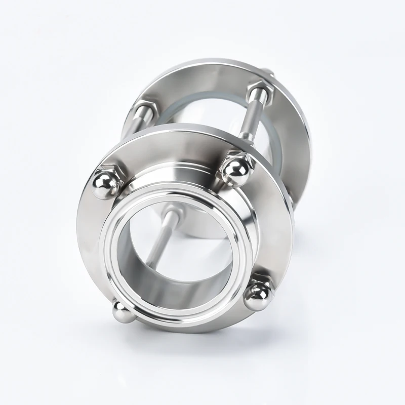SS304 스테인리스 스틸 내시경, 1.5 인치 트라이 클램프, 방폭 유리 조준기, 19mm 32mm 38mm 25mm 페룰 50.5mm 홈브루 맥주