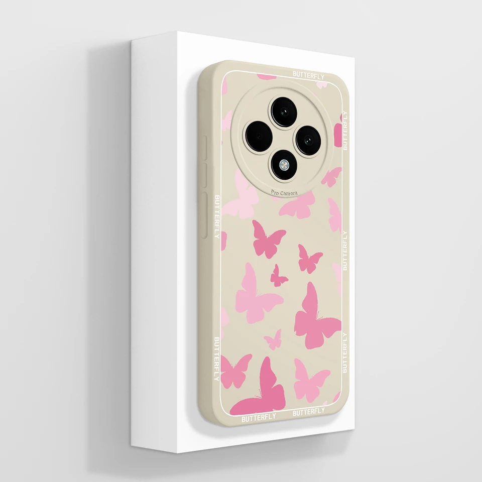 Colorful Butterfly Flower Aesthetic Phone Case - Anti-Fall Protective Shell