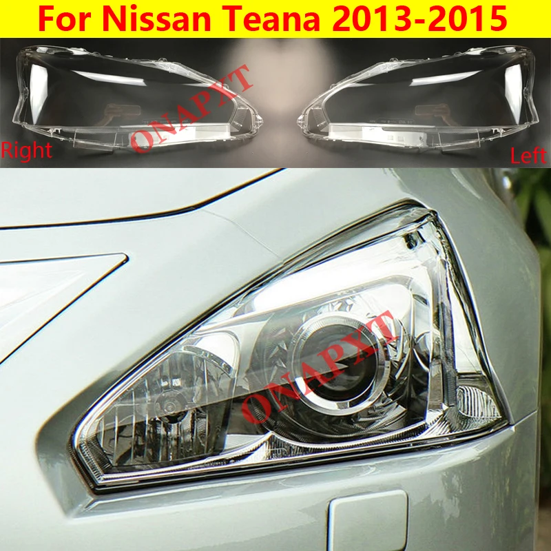 

Car Light Caps Transparent Lampshade Front Headlight Cover Glass Lens Shell Cover For Nissan Teana 2013-2015