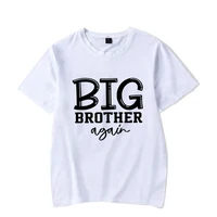 Family Siblings Matching Clothes Big Brother Again Big Sister Again New To Be Crew Print Kids T-shirts Newborn Cotton Bodysuits 2