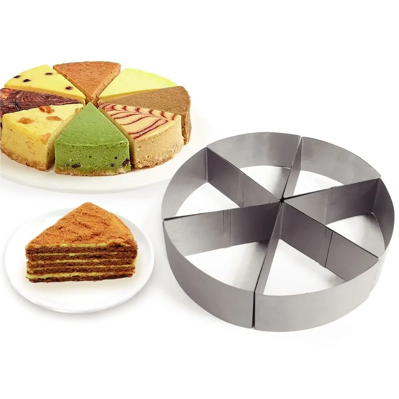 

Round Cake Cuttin Mousse Ring Mold Cake Slice Machine Thousand Layer Cake Making Tool 6 Pieces Of Cake Assembly Making Tool