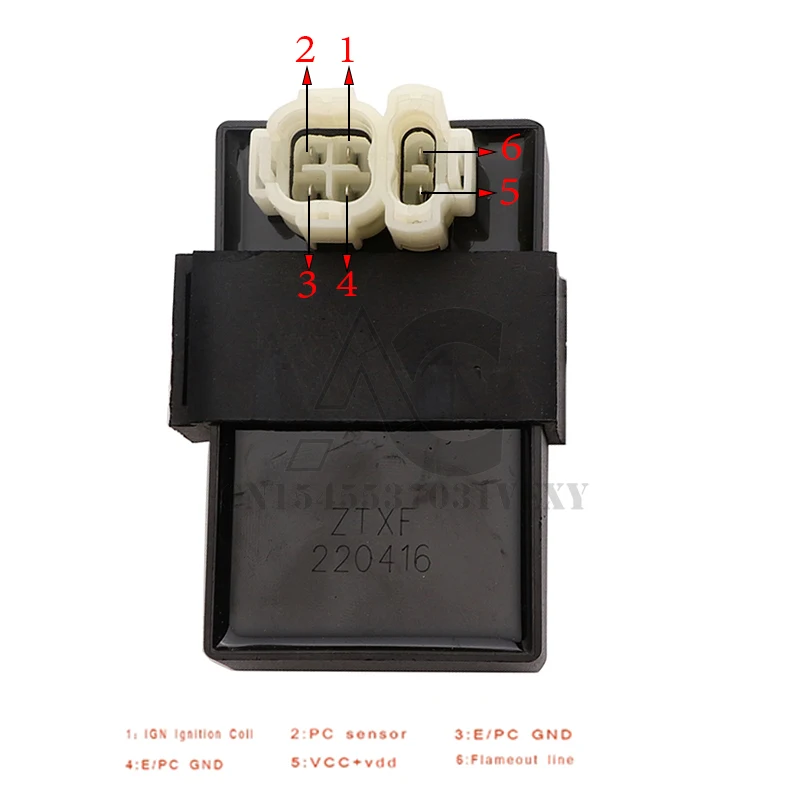 6 Pin Ac Dc Accensione Cdi Box Per Gy6 125Cc 150Cc 200Cc 250Cc Atv Quad Ciclomotore Dirt Bike Kart Moto