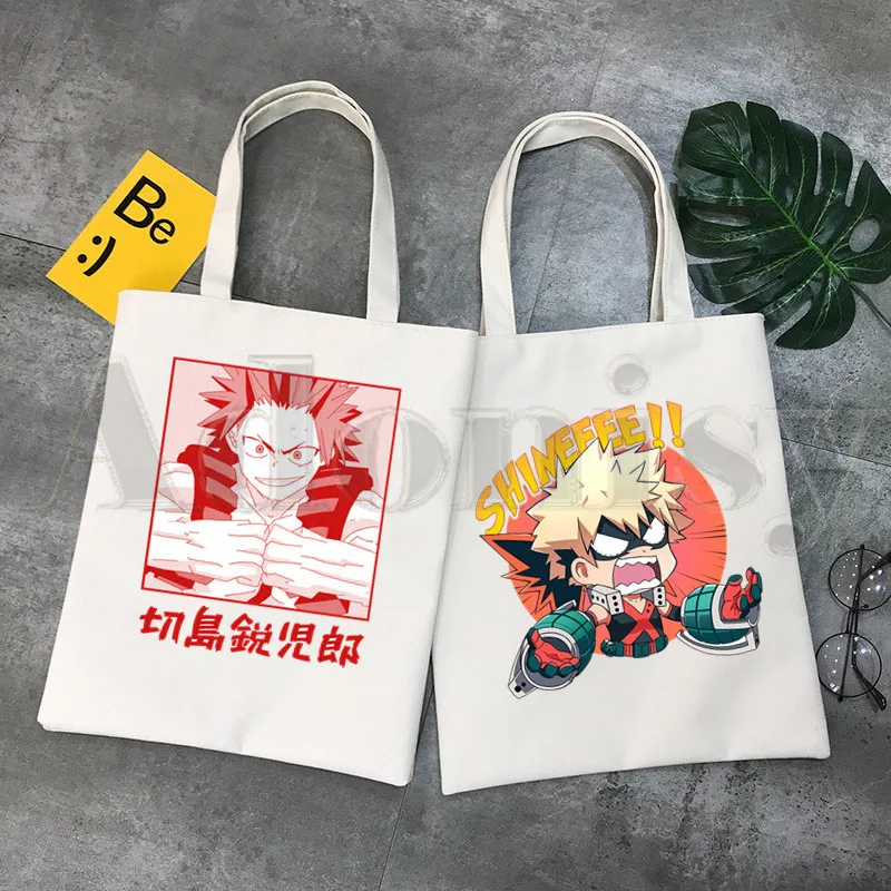 

My Hero Academia Boku No Hero Academia Anime Graphic Hipster Cartoon Print Shopping Bags Girls Fashion Casual Pacakge Hand Bag