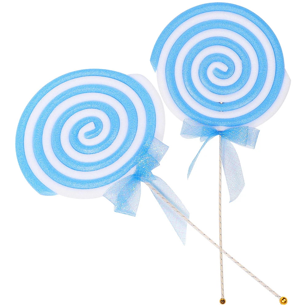 

2Pcs Lollipop Prop Simulation Lollipop Crafts Giant Lollipop Model Cosplay Clown Swirl Lollipop Fake Lollipop Photo