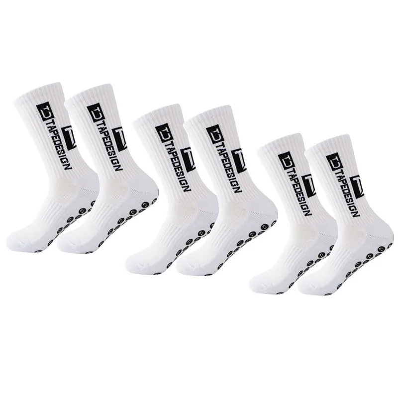 

Non Slip 3Pairs Men's Soccer Socks Slip Anti Grip Pads for Football Basketball Sports Grip Socks