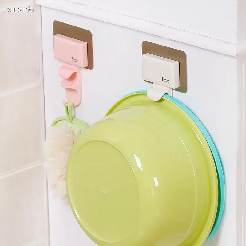 vanzlife Bathroom wall hook basin bathroom creative chuck up toilet strong hanging washstand hang basin