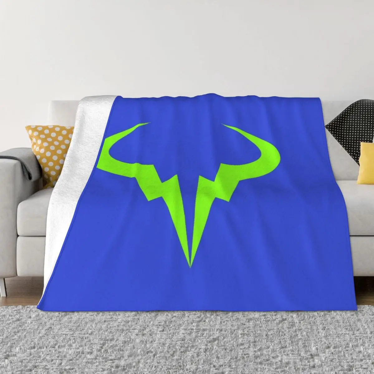 

rafael nadal Logo Throw Blanket Sofas Sleeping Bag Blanket Bed covers