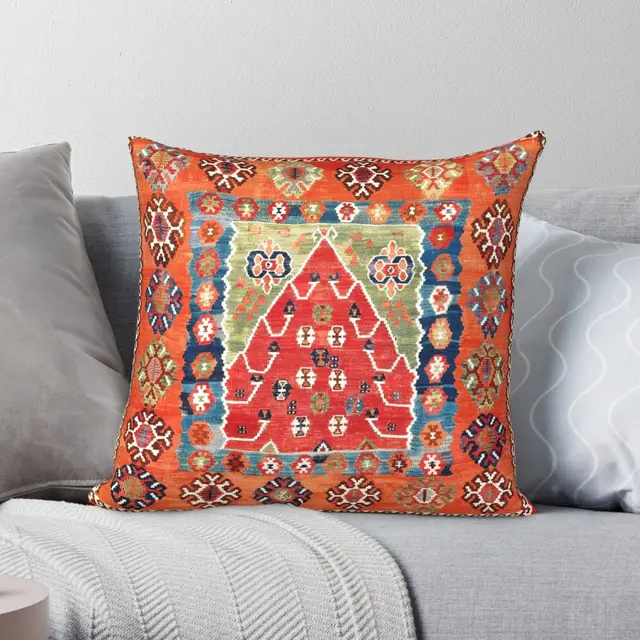 Bayburt 북동부 해부학 틈새 킬림 베개 케이스: 안락함과 스타일의 완벽한 조화