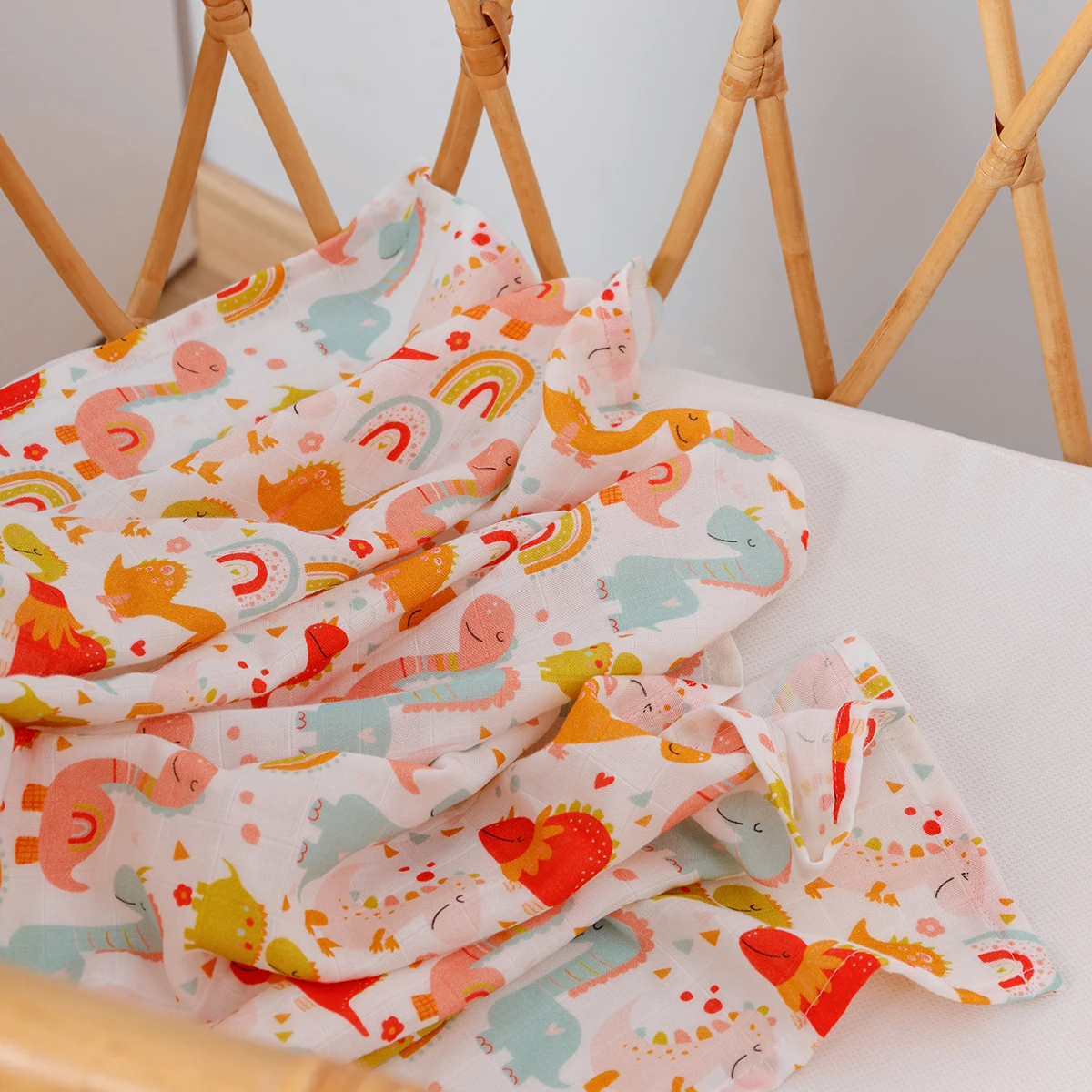 Kangobaby #My Soft Life# Hot Sale Bamboo Cotton Baby Muslin Swaddle Blanket Newborn Bath Towel Infant Wrap 2