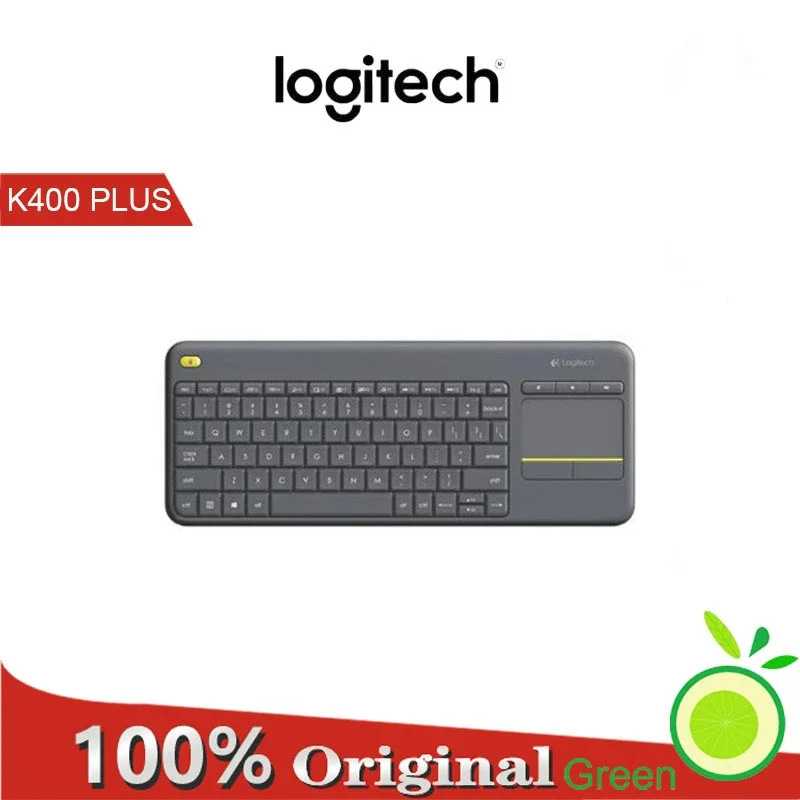 

Logitech K400 PLUS Wireless Touch Keyboard With Remote Touchpad 2.4Ghz Unifying Receiver Keypad For Android PC Laptop Smart TV